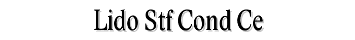 Lido STF Cond CE font